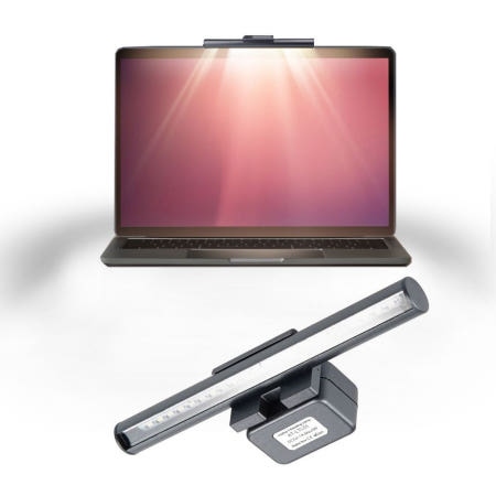 컴스마트 모니터 노트북부착 터치식 LED 조명 램프바 스탠드