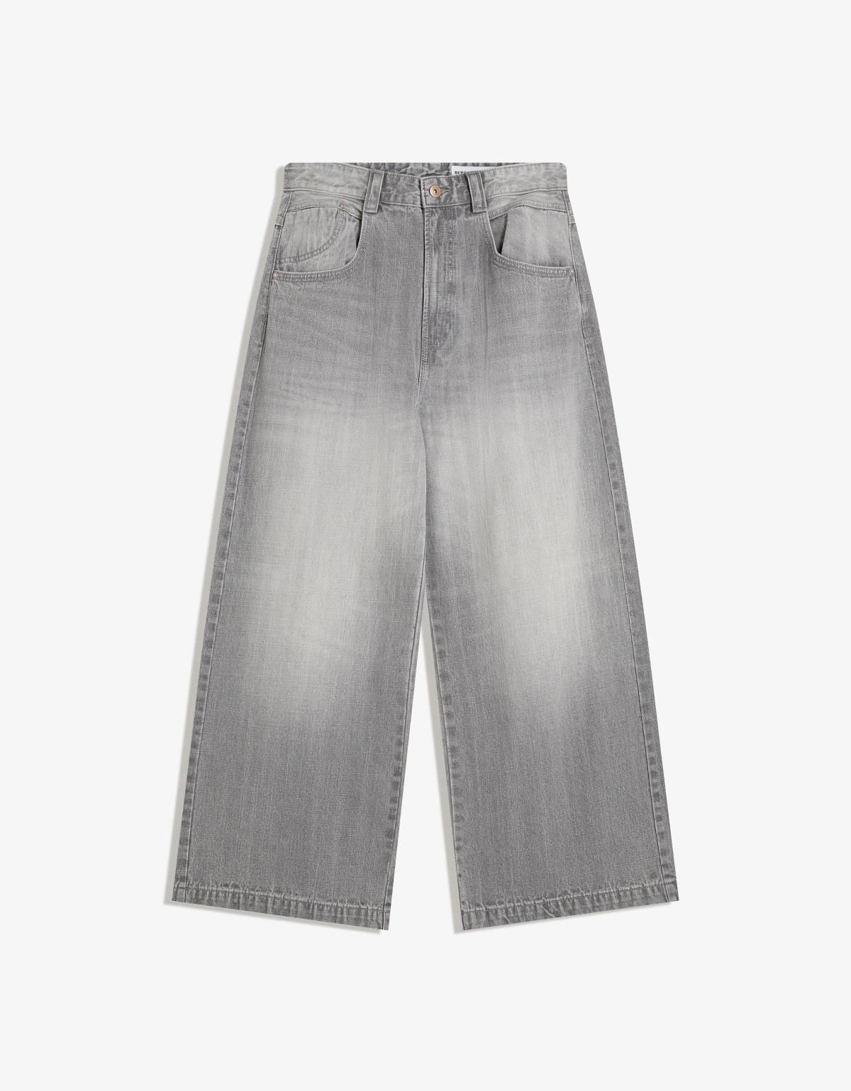 버쉬카 메가 배기핏 데님 청바지 5354/352 DARK GREY - 상품 이미지