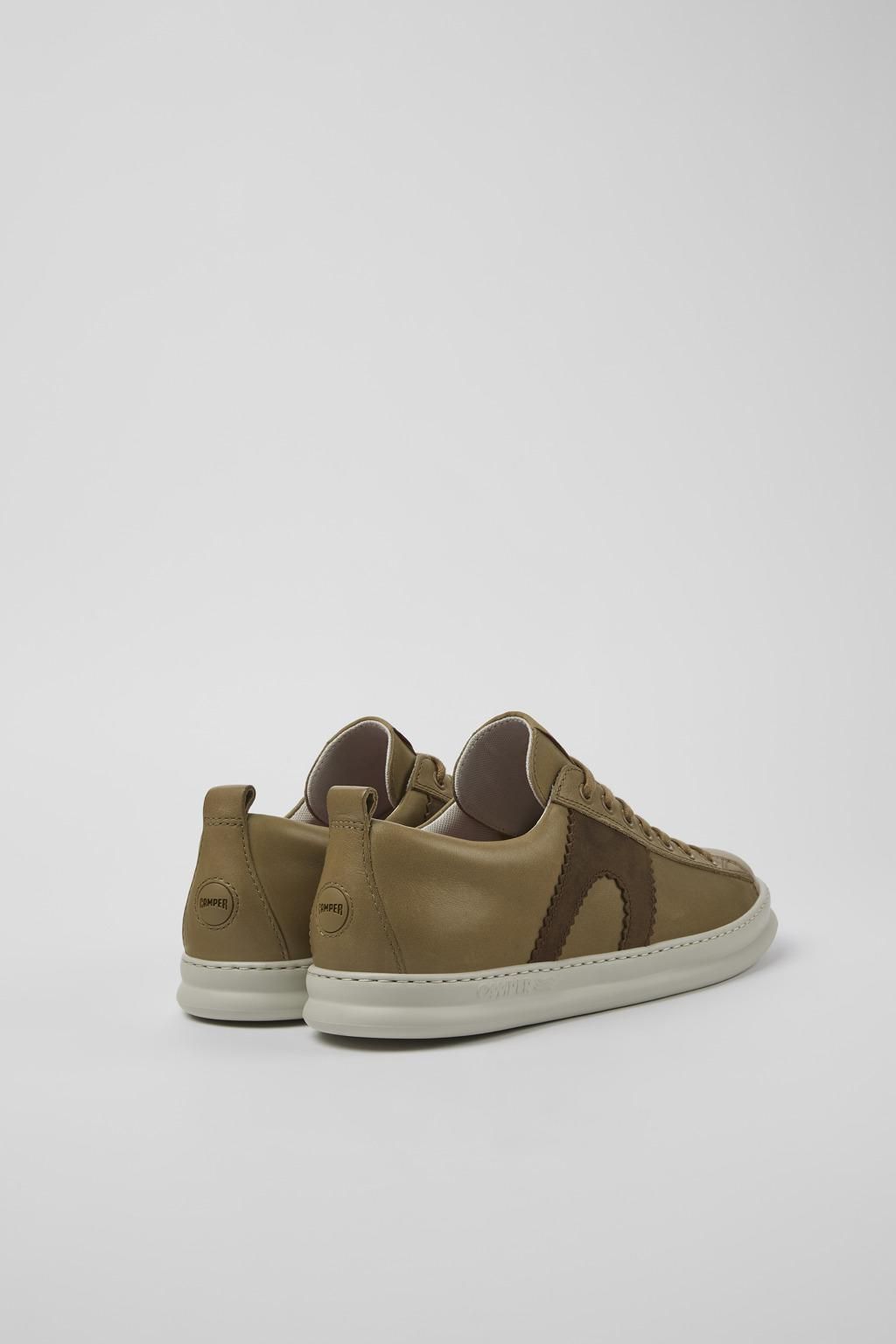 캠퍼 레트로 브라운 레더 스니커즈 Runner K100893-010 BROWN - 상세 이미지 3