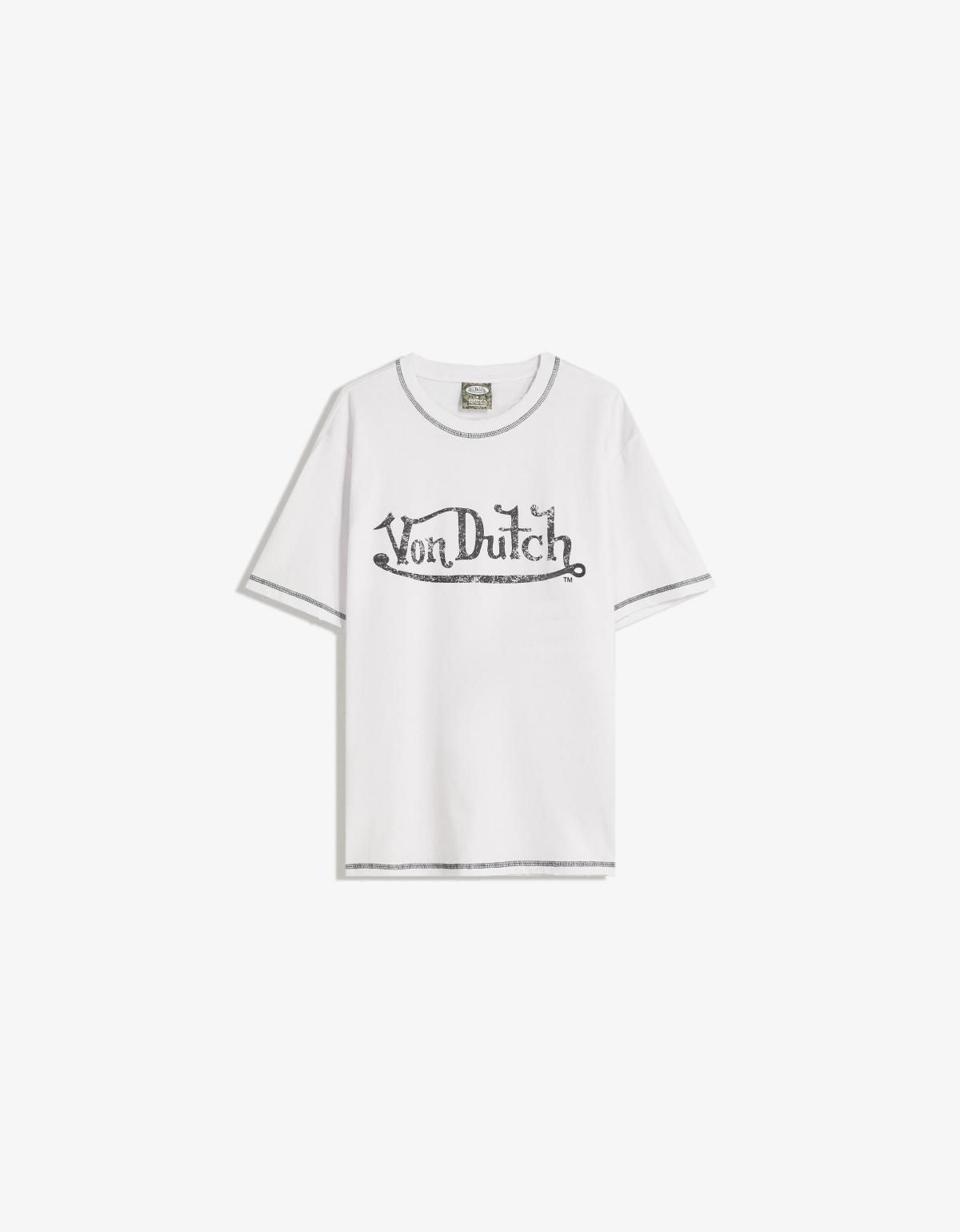 버쉬카 본더치 프린트 반팔 티셔츠 8032/210 WHITE - 상세 이미지 3