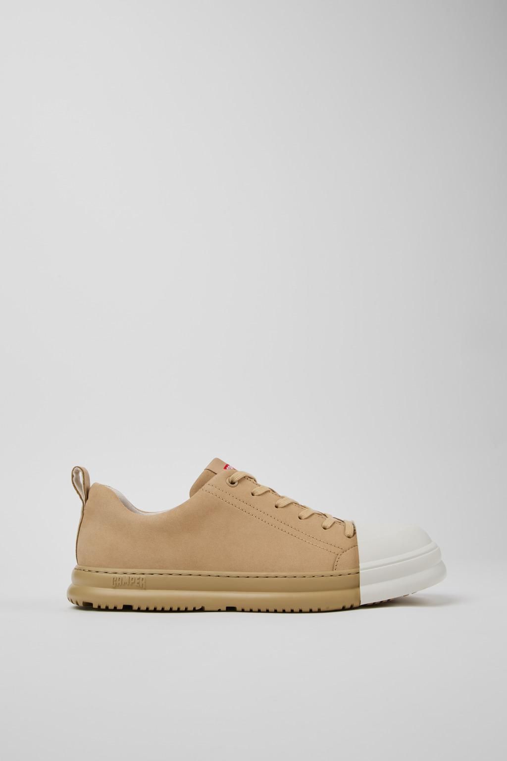 캠퍼 프리미엄 누벅 스니커즈 Junction Runner K100978-010 BEIGE - 상품 이미지