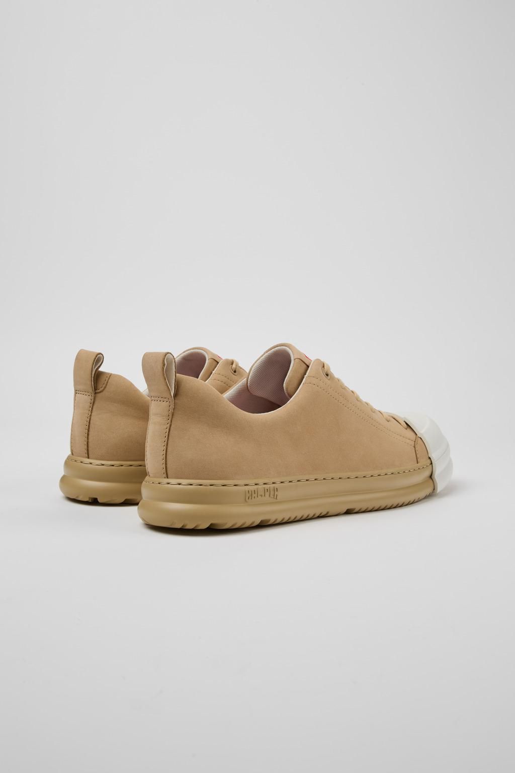 캠퍼 프리미엄 누벅 스니커즈 Junction Runner K100978-010 BEIGE - 상세 이미지 3