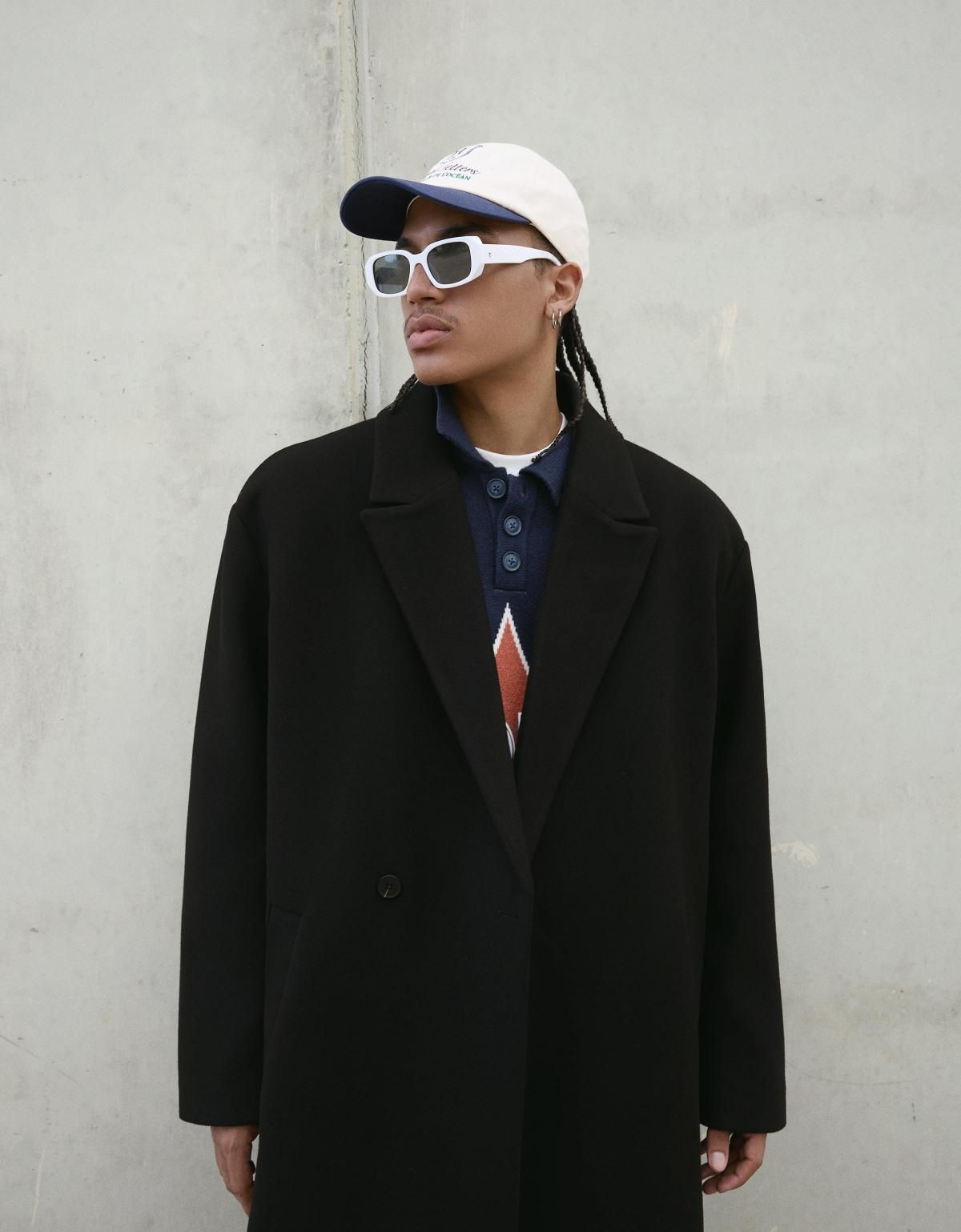 버쉬카 클래식 더블브레스트 울 롱 코트 6960/752 BLACK - 상세 이미지 5