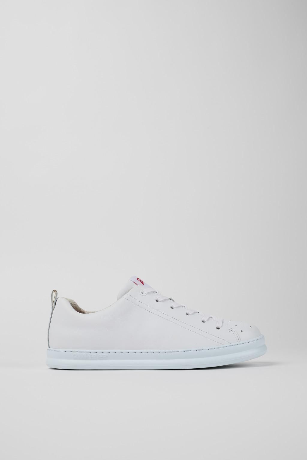 캠퍼 화이트 가죽 스니커즈 Runner K100226-047 WHITE - 메인 이미지