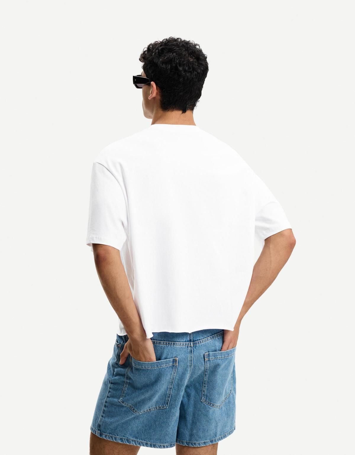 버쉬카 반팔 크롭 티셔츠 2815/154 WHITE - 상세 이미지 5