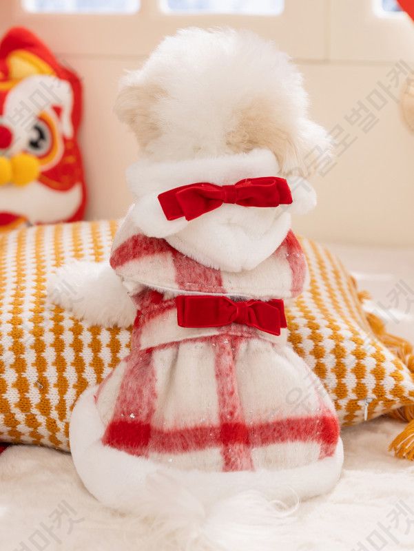 강아지 크리스마스옷 산타옷 고양이 반려견 루돌프 코스튬 - 상세 이미지 3