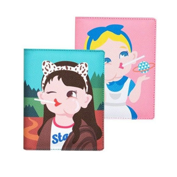 다기능 여행용 여권 지갑 신분증 캐릭터 여권 지갑 케이스 - 메인 이미지