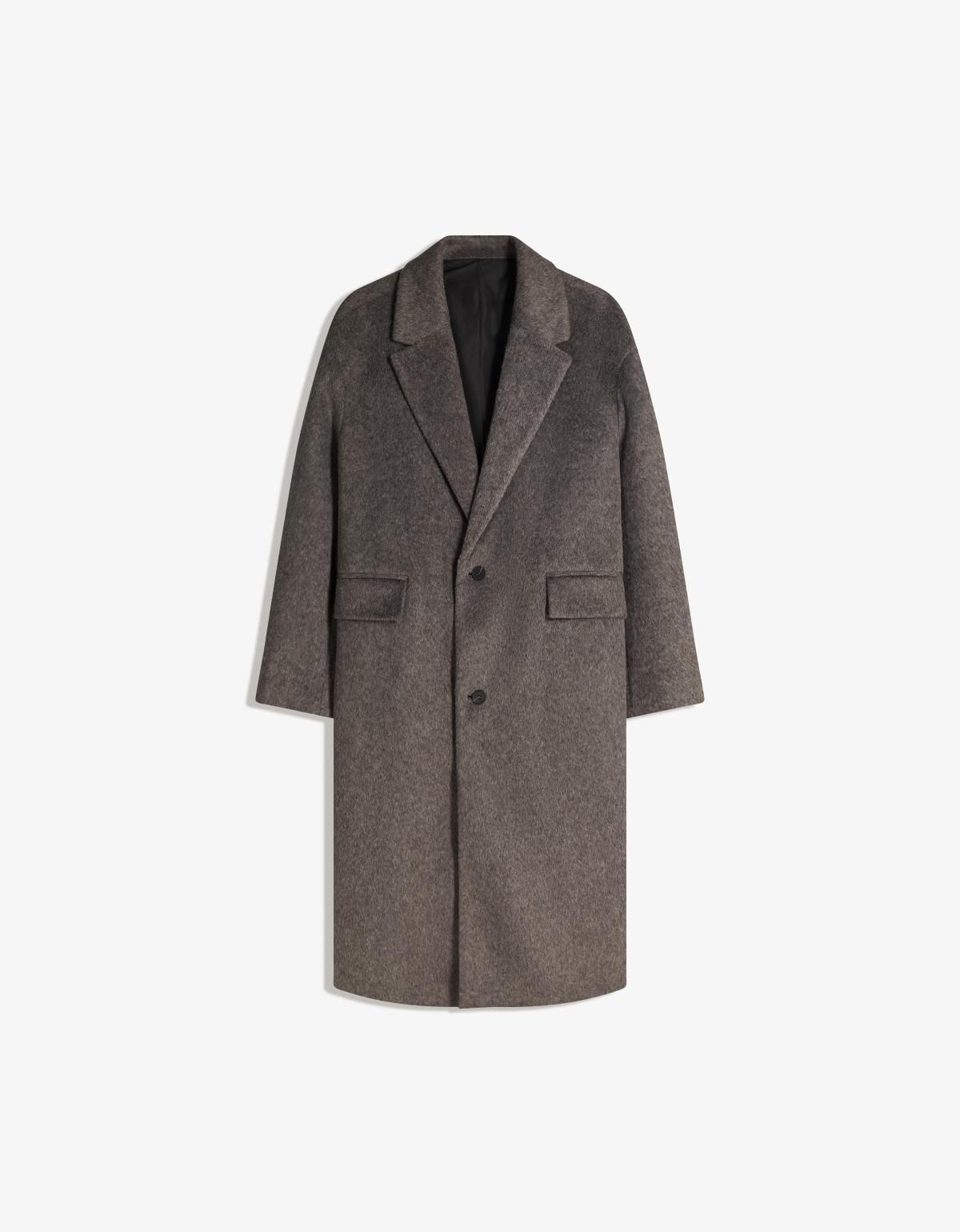 버쉬카 클래식 펠트 텍스처 싱글 코트 6957/759 GREY - 상세 이미지 2