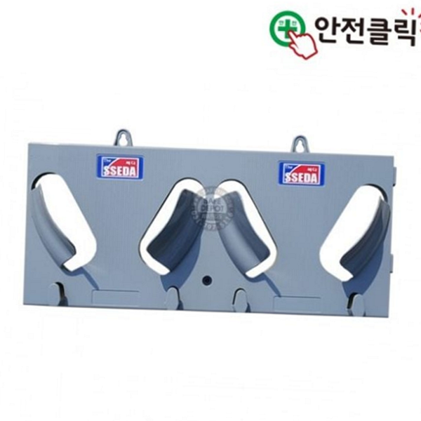 2구 안전모 걸이 보관함 안전모 거치대 정리 수납 - 메인 이미지