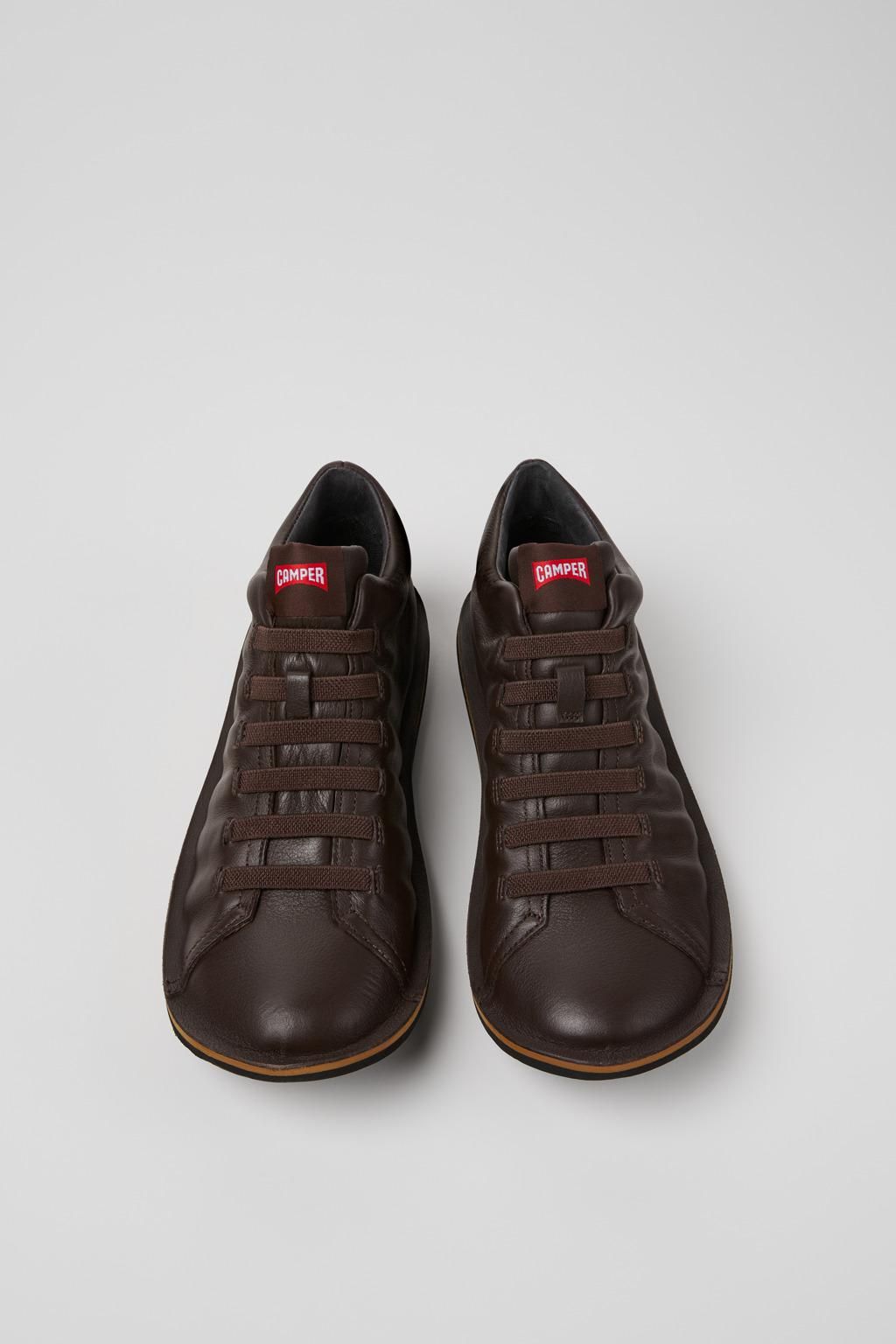 캠퍼 방수 브라운 레더 앵클부츠 Beetle K300479-007 BROWN - 상세 이미지 4