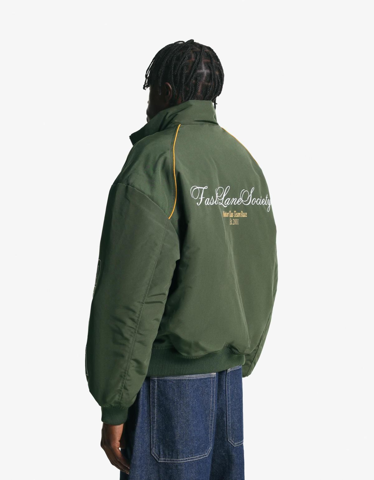 버쉬카 카키 테크니컬 자수 윈드브레이커 재킷 6786/677 KHAKI - 상세 이미지 5