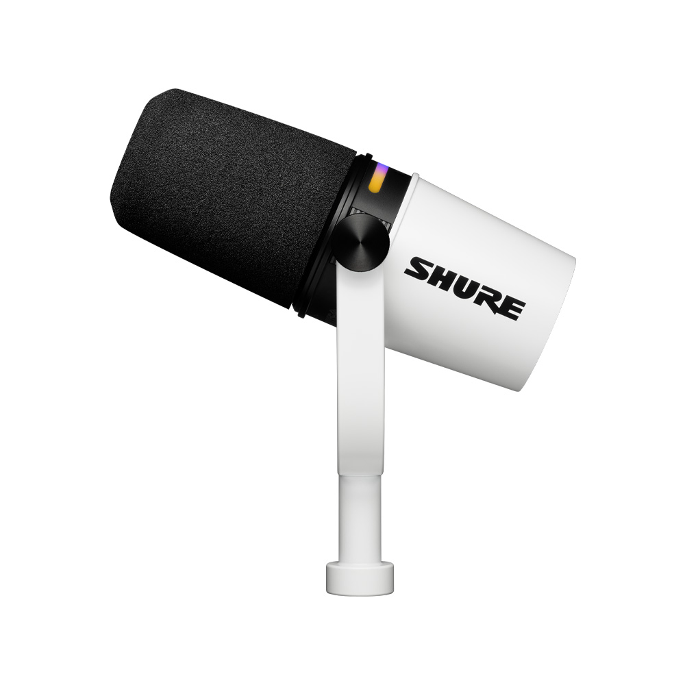 [SHURE] 슈어 MV7+ 슈어 팟캐스트 XLR, USB-C 하이브리드 듀얼 마이크 (화이트) (암스탠드 증정) - 상세 이미지 4
