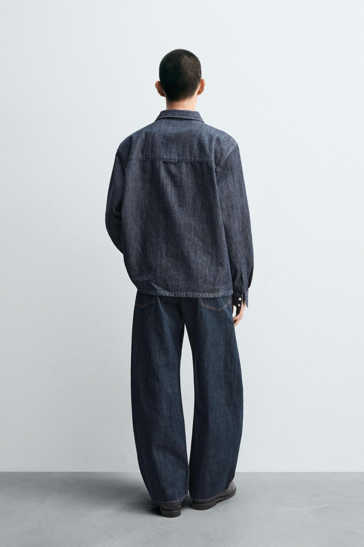 자라 와이드 데님 벌룬핏 진 4470/343 INDIGO - 상세 이미지 4