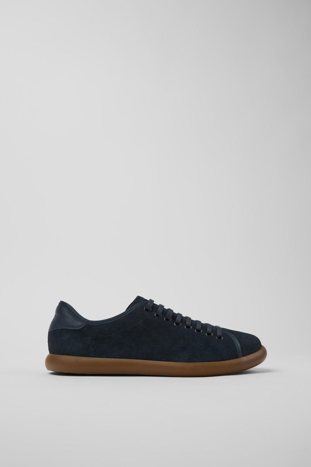 캠퍼 블루 누벅 레더 베이직 스니커즈 Pelotas Soller K100974-015 BLUE - 메인 이미지
