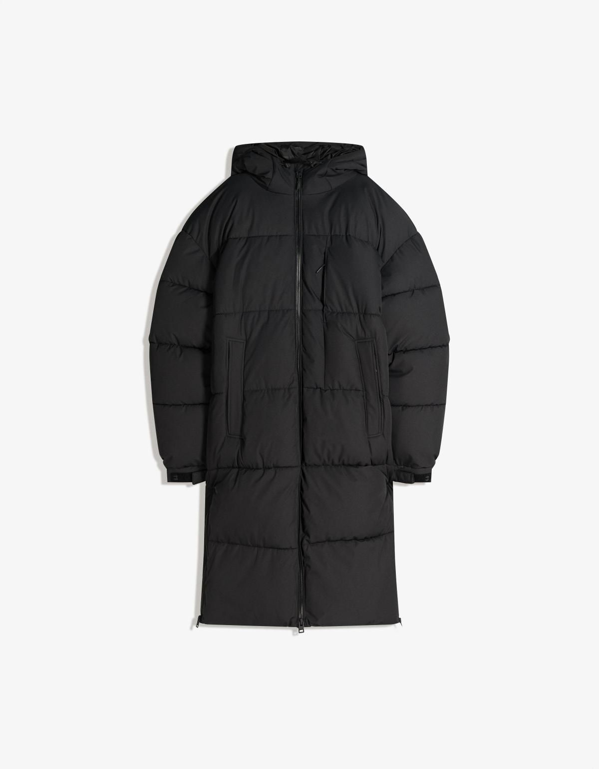 버쉬카 테크니컬 블랙 롱 패딩 코트 6962/777 BLACK - 상세 이미지 3