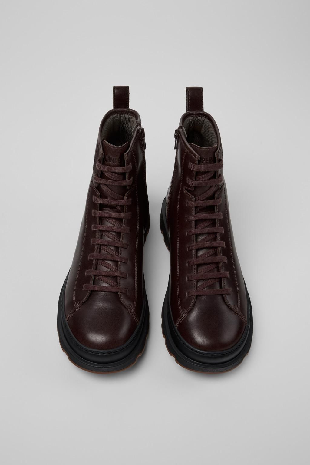 캠퍼 브라운 레이스업 남성 부츠 Brutus K300533-002 BROWN - 상세 이미지 4