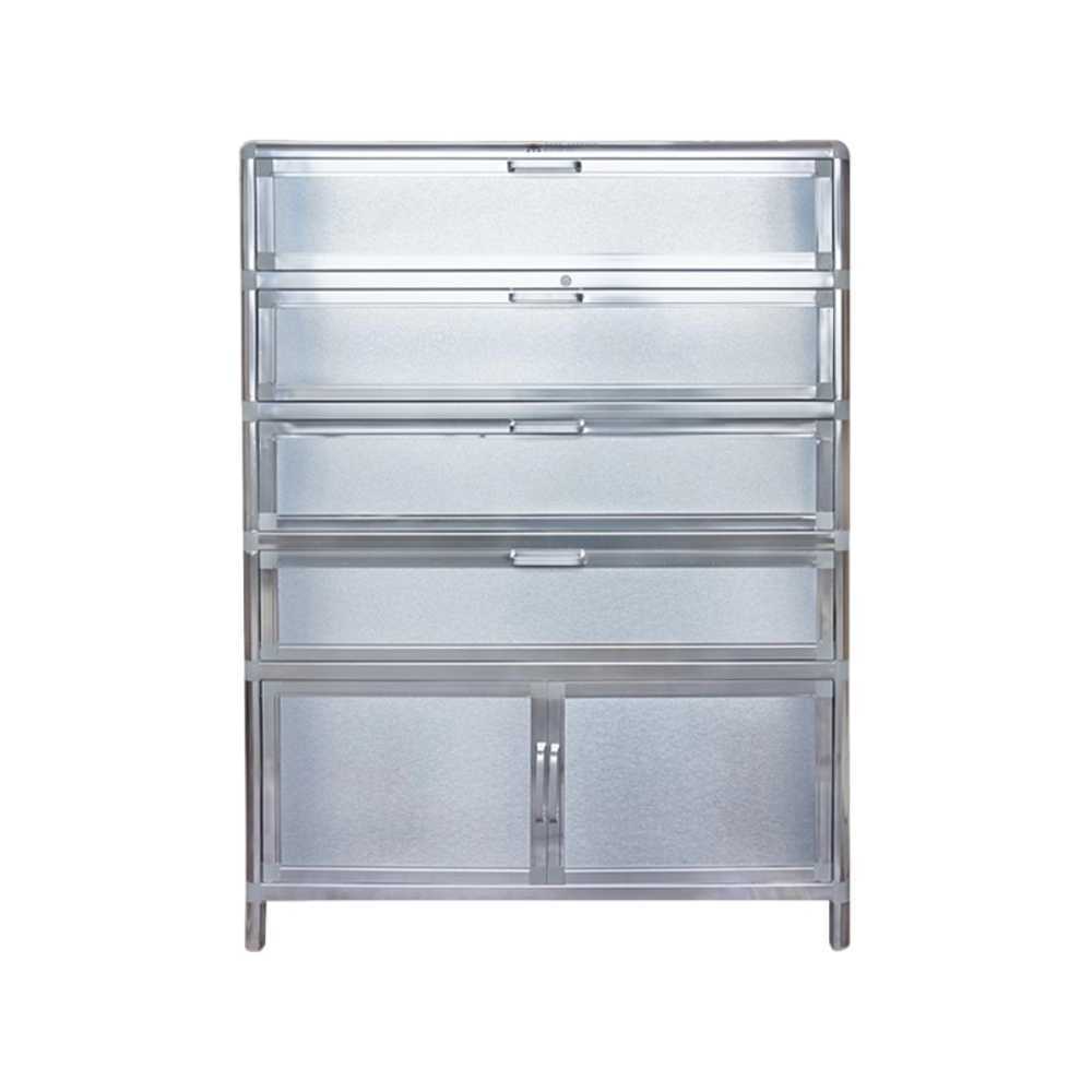 철제 신발장 수납장 학원 숙소 튼튼한 아파트 현관 5단 65cm - 상품 이미지