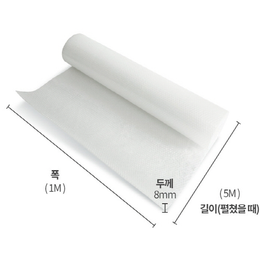 창문뽁뽁이 단열보온재 접착식단열재 롤에어캡 방한 베란다 6중 5M - 상세 이미지 2