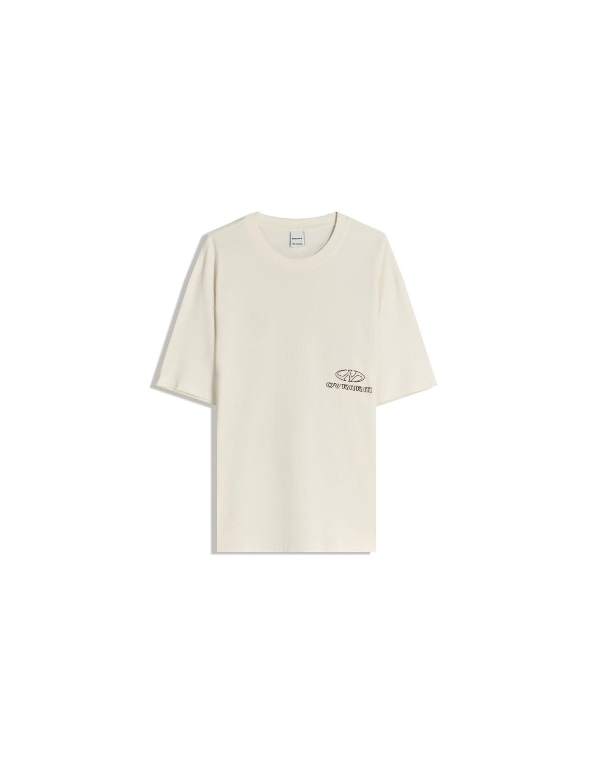 버쉬카 프린트 오버핏 반팔 티셔츠 8091/152 OFF WHITE - 상세 이미지 2