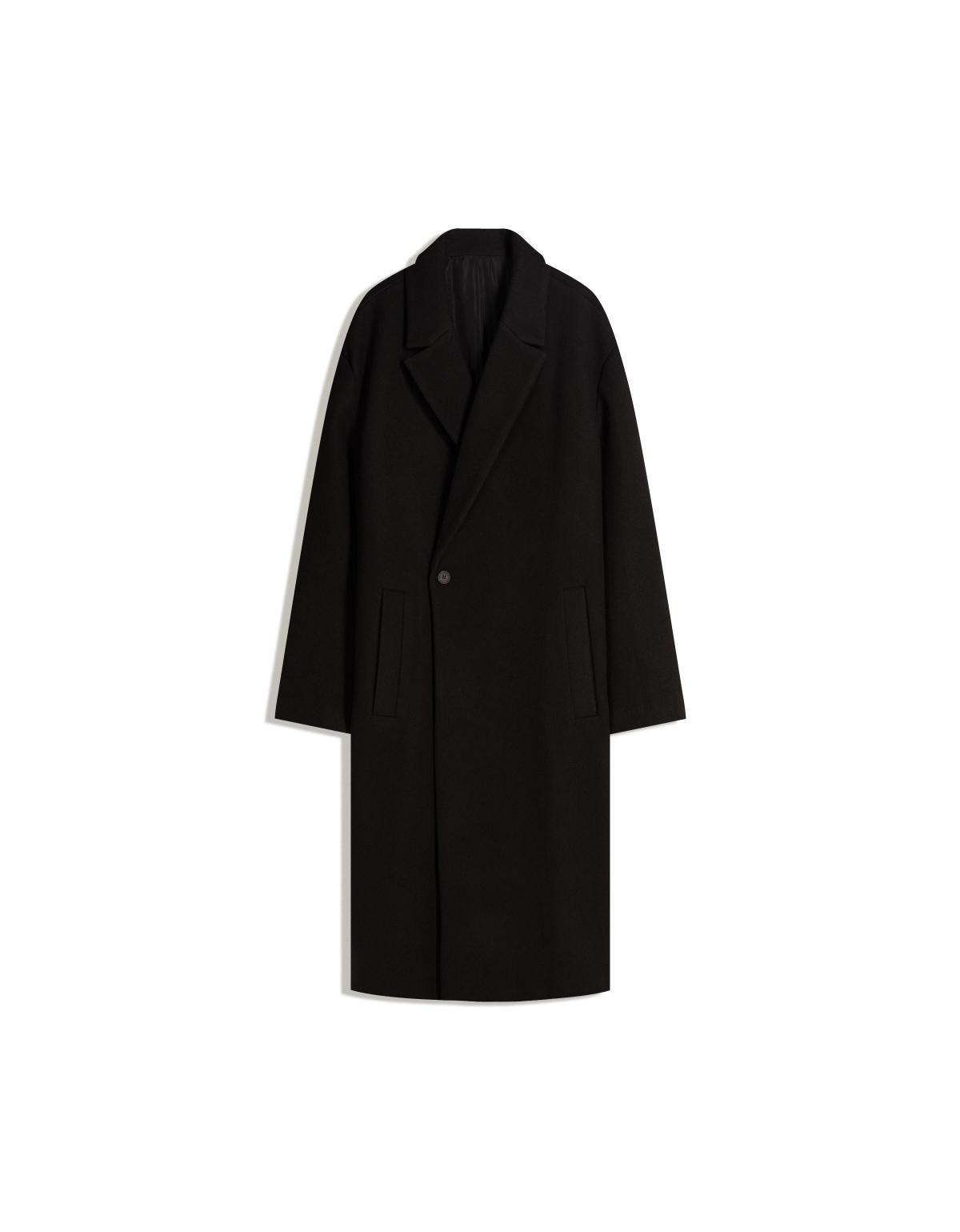 버쉬카 클래식 더블브레스트 울 롱 코트 6960/752 BLACK - 메인 이미지