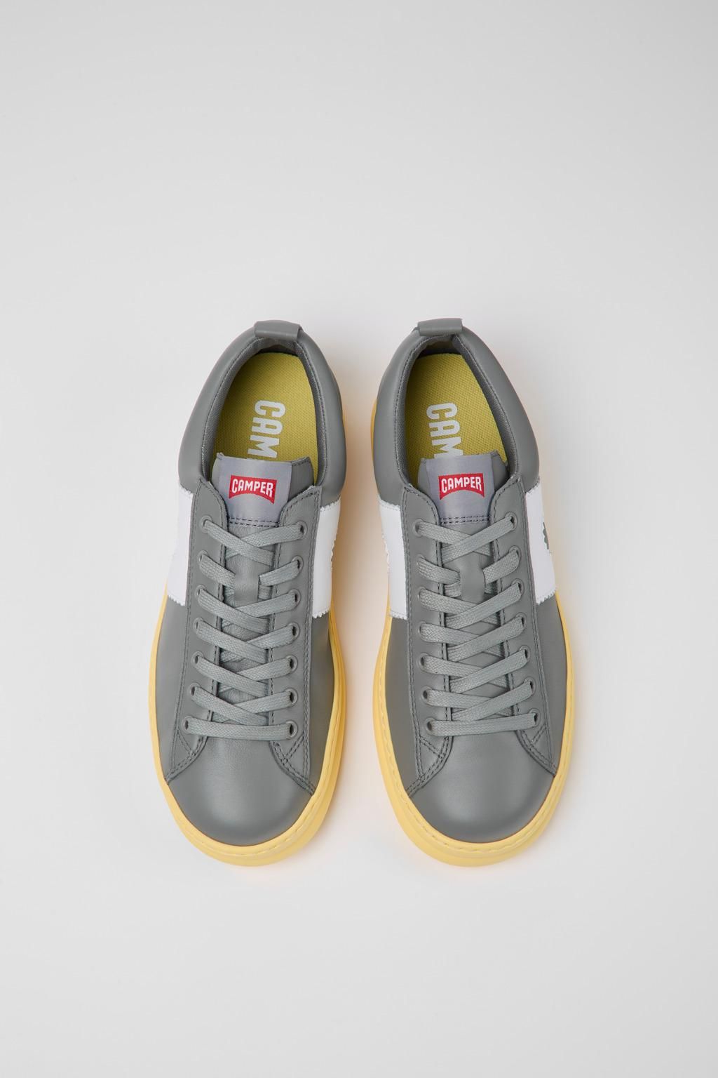 캠퍼 레트로 레더 스니커즈 Runner K100893-003 GREY - 상세 이미지 4