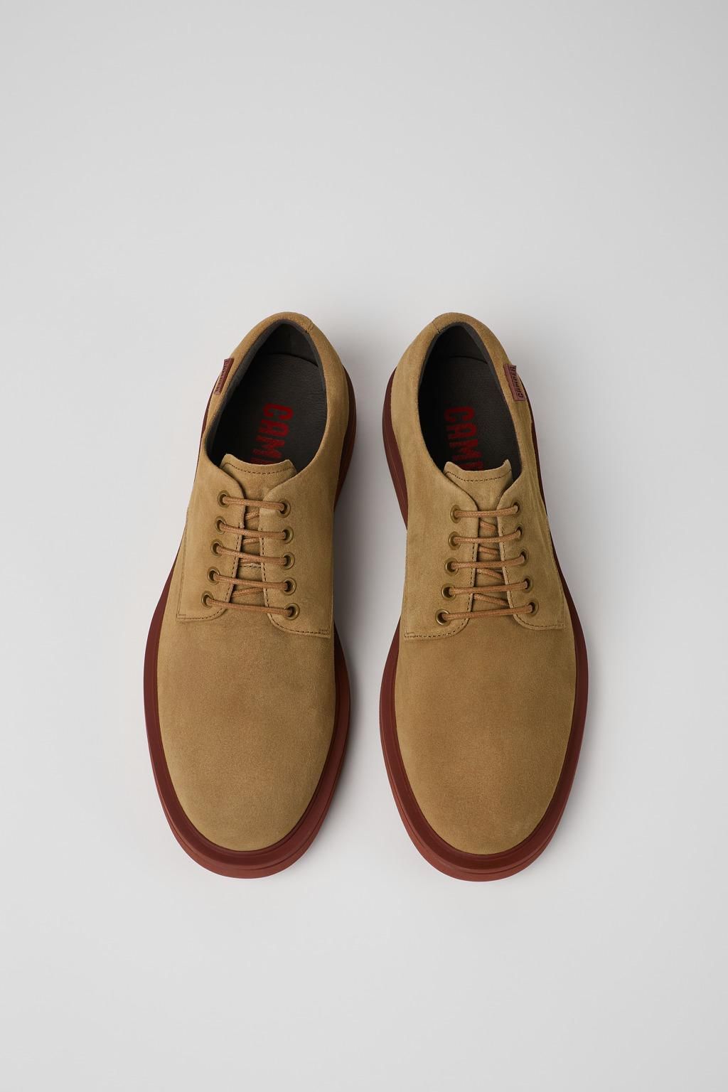 캠퍼 캐주얼 누벅 레이스업 옥스포드화 Norman K100998-003 BROWN - 상세 이미지 4