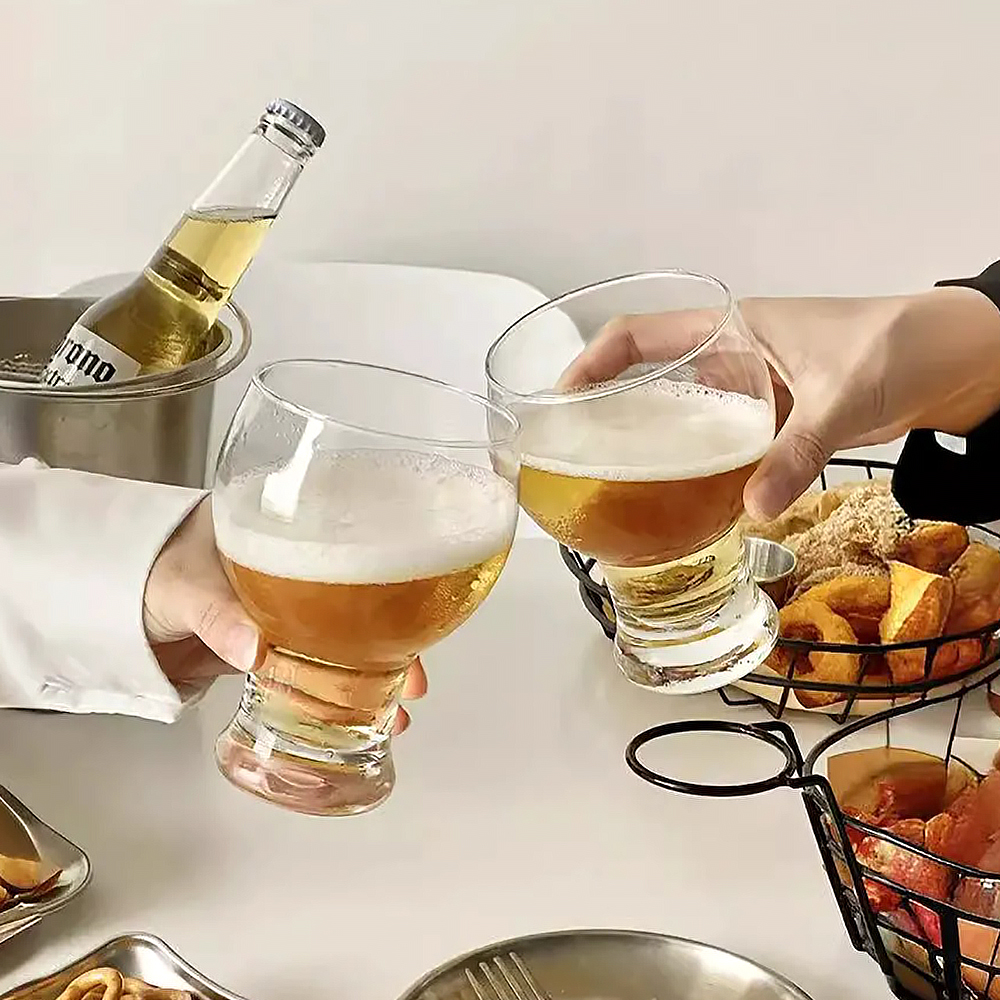 프레포유 맥주잔 2P 세트 450ml 얼음 맥주컵 집들이선물 홈카페 이미지 6