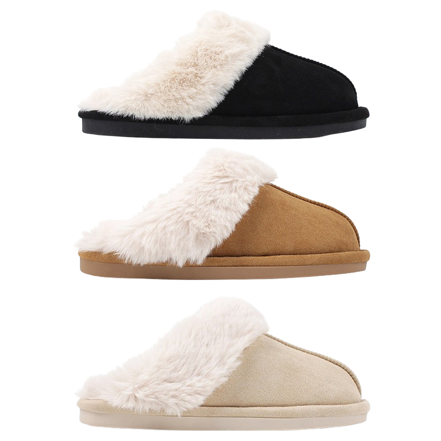 겨울 털슬리퍼 사무실 털신 커플 퍼슬리퍼