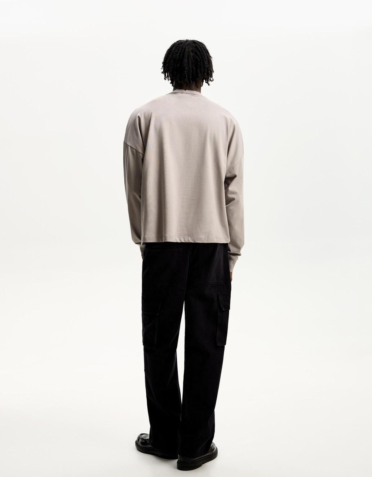 버쉬카 배기 카고 진 0338/335 BLACK - 상세 이미지 3