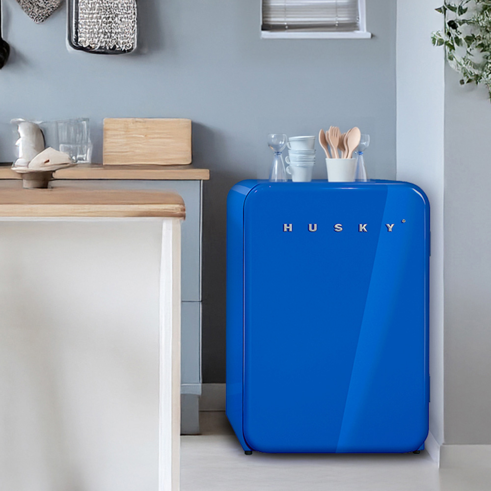 [에버코리아] HUSKY 허스키 레트로 와인 화장품 인테리어 감성 바 130L 냉장고 HUS-RETRO130 영국 명품 브랜드 - 상세 이미지 5
