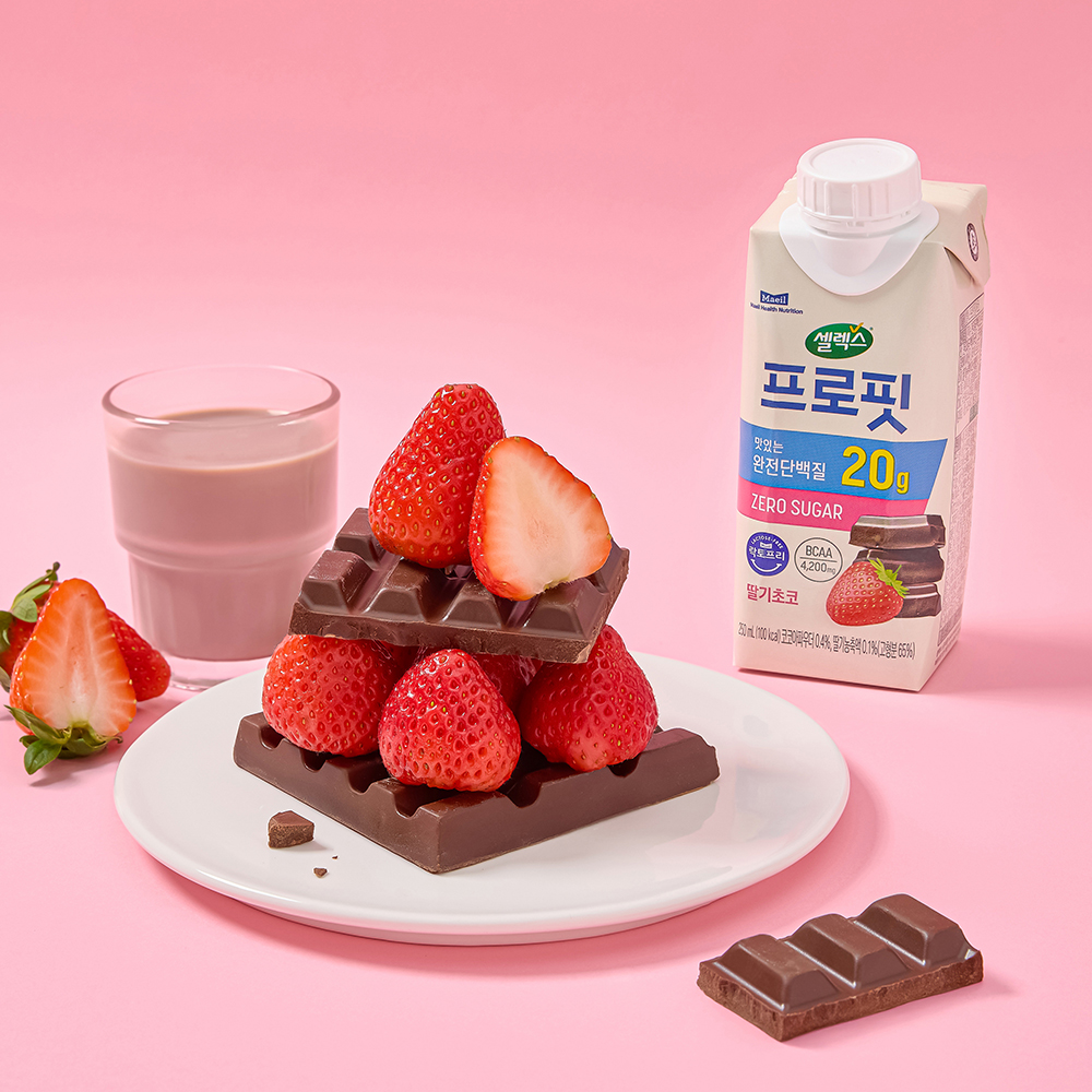 셀렉스 프로핏 완전단백질 드링크 딸기초코, 250ml, 36개 - 상세 이미지 4