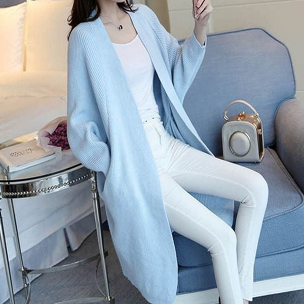 데일리 여성 롱 가디건 캐주얼 여자 루즈핏 가디건 - 상품 이미지