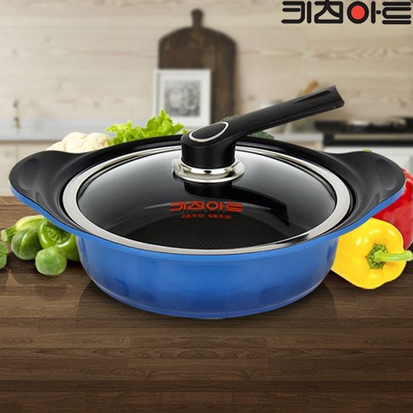 인덕션 세라믹 전골 냄비 원형 24cm 전골 냄비 국물 - 상품 이미지