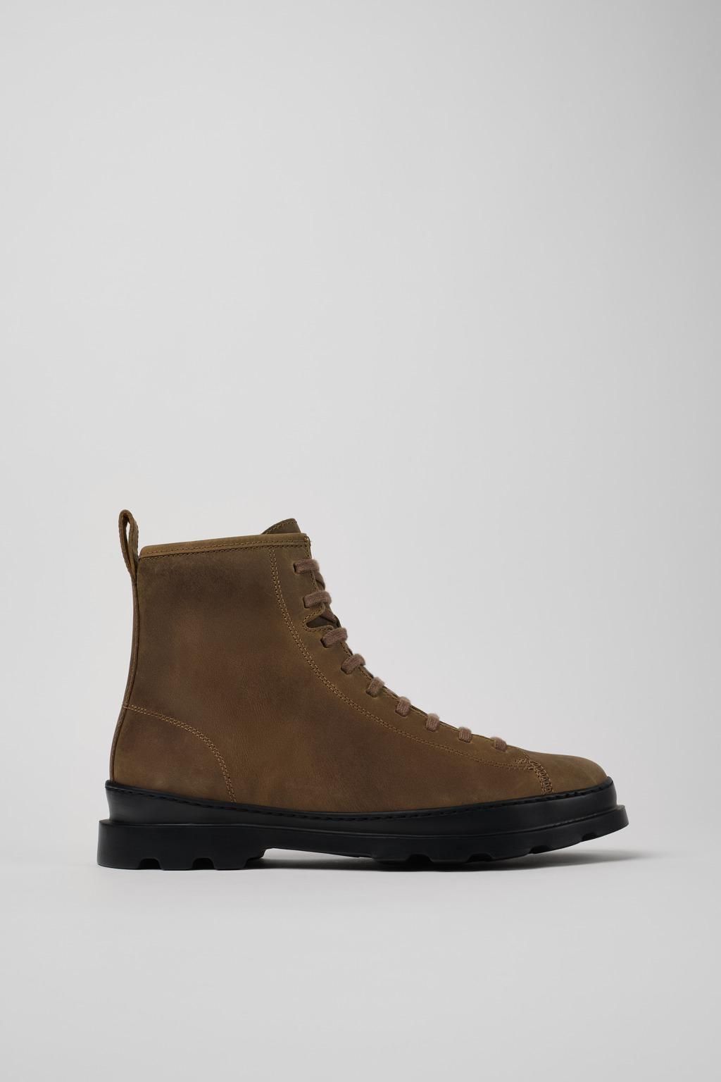 캠퍼 레이스업 누벅 미들 부츠 브라운 Brutus K300245-038 BROWN - 상품 이미지