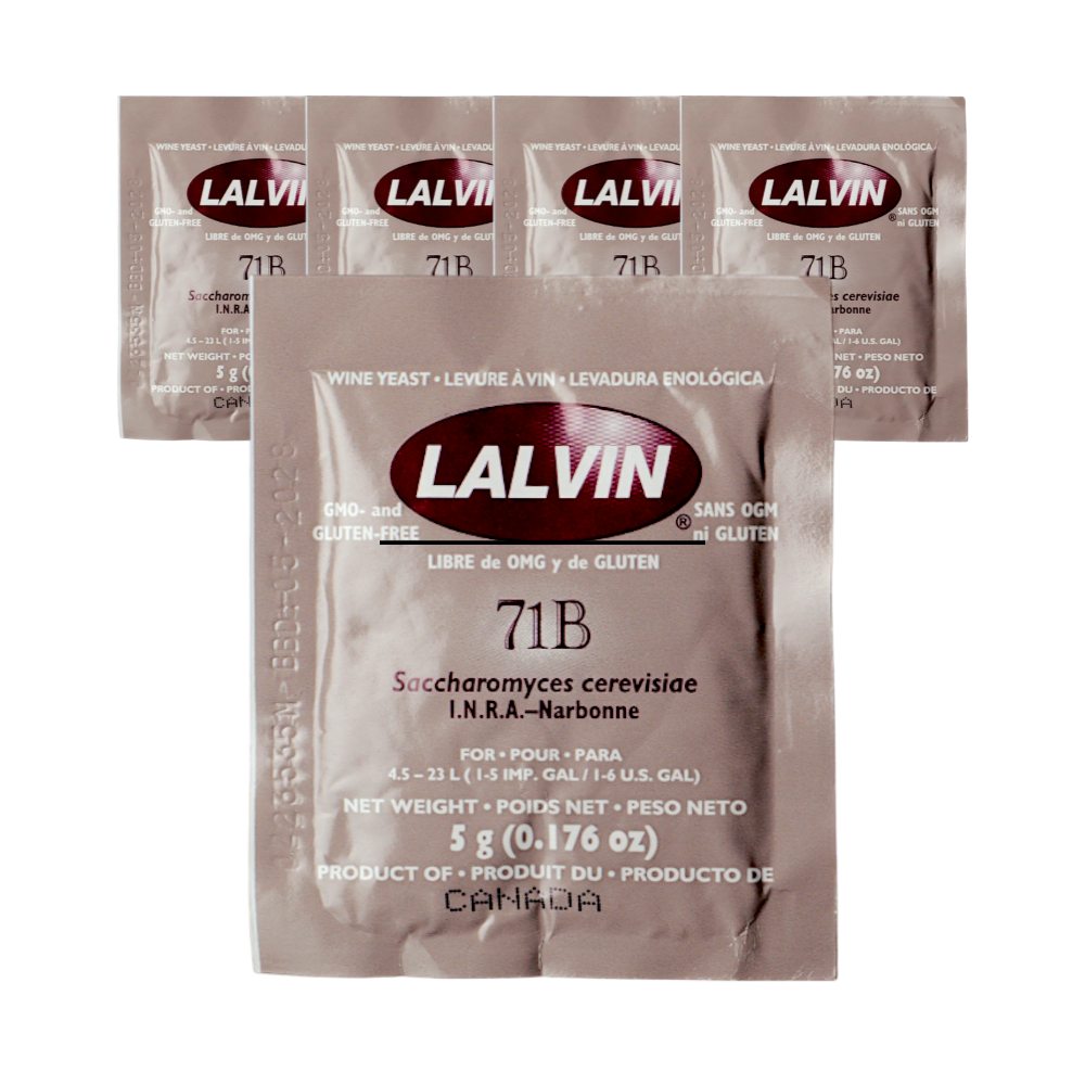 라빈 LALVIN 71B(5g) 5개 와인 미드 막걸리 효모 - 상품 이미지