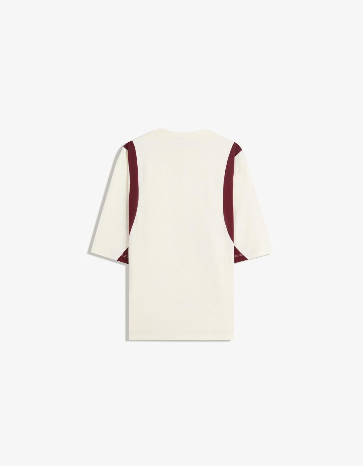 버쉬카 오버핏 레터링 프린트 반팔 티셔츠 8039/116 OFF WHITE - 상세 이미지 2
