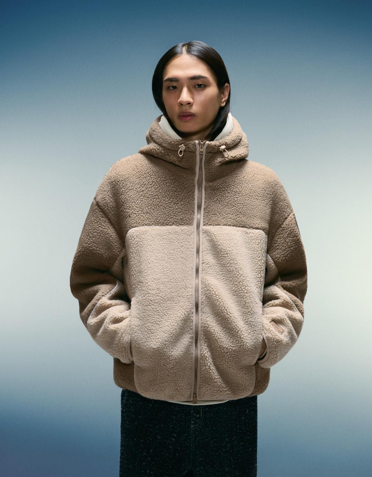 버쉬카 테크니컬 후드 퍼 집업 재킷 6810/752 CAMEL - 상세 이미지 2