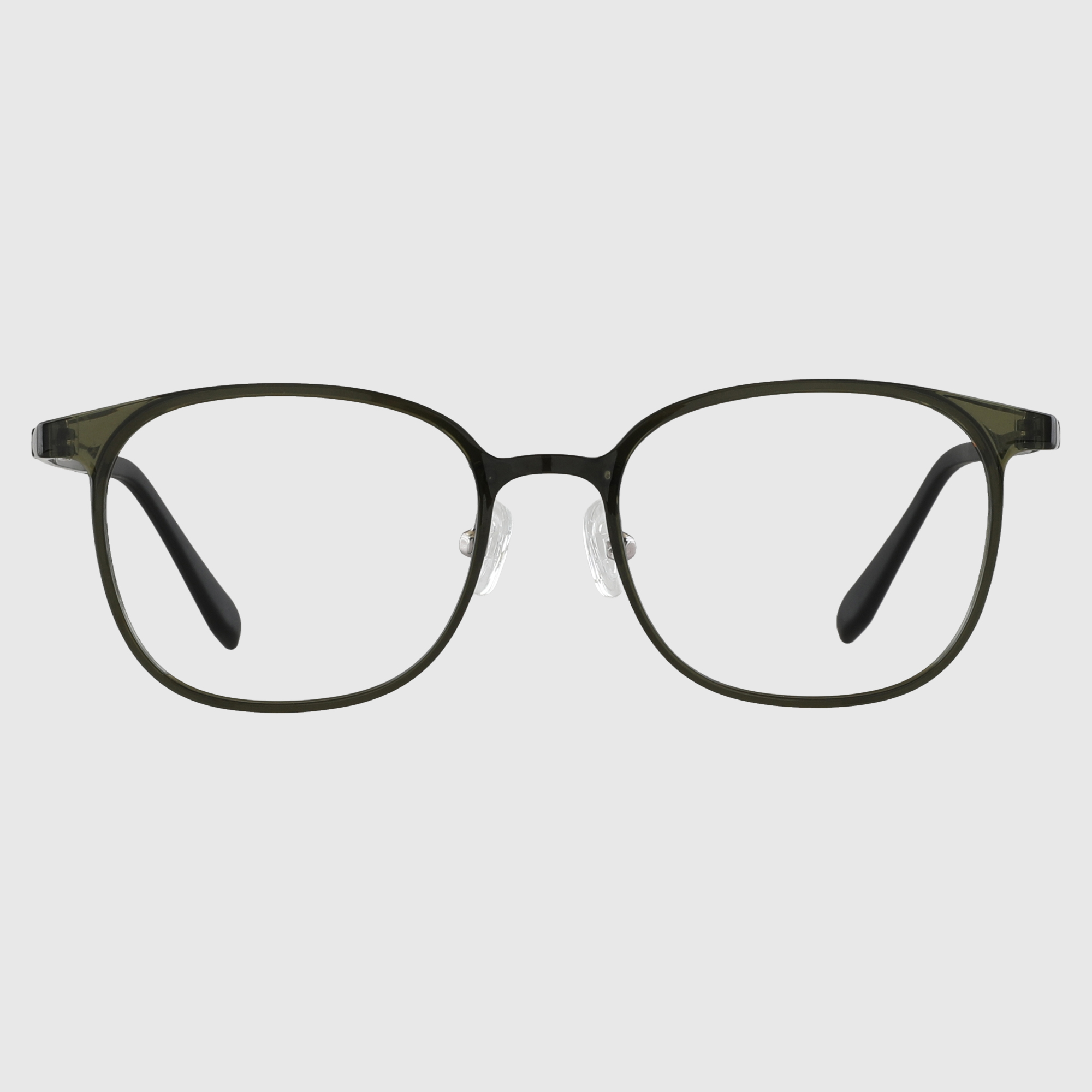 블루라이트차단 울템 검정 사각 뿔테 자외선 변색렌즈안경