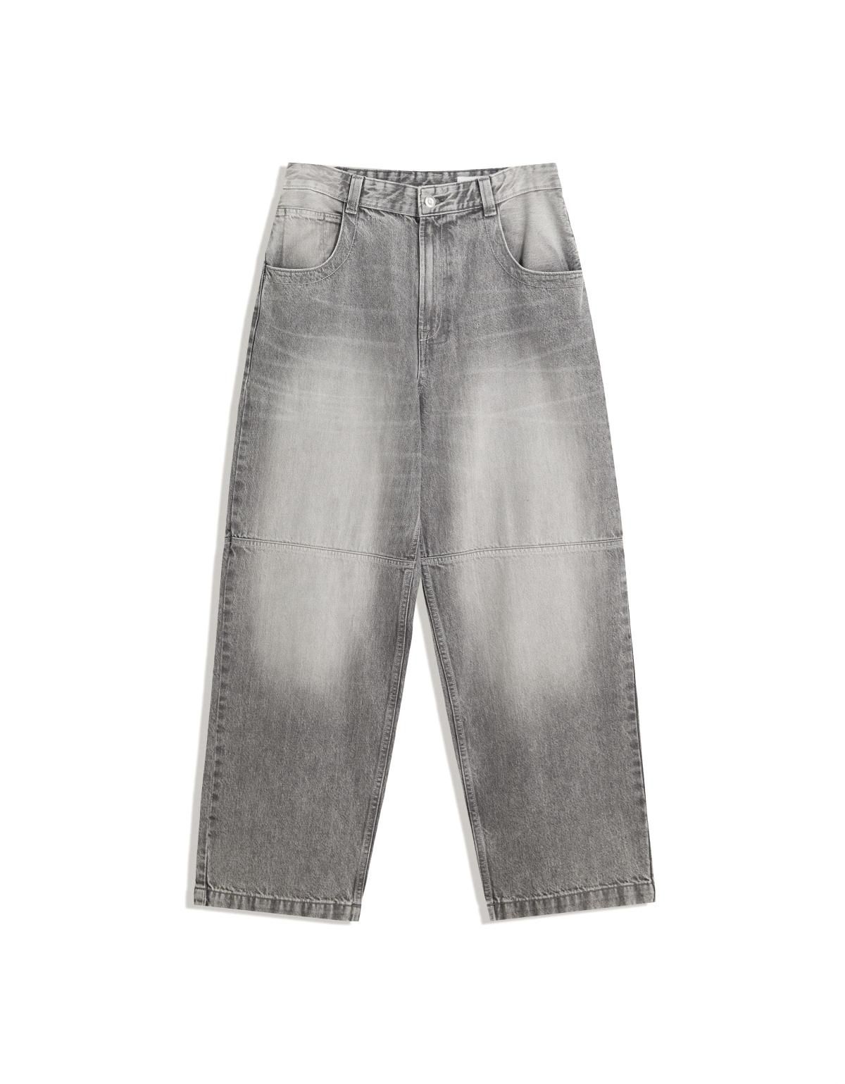 버쉬카 스트리트 와이드핏 배기 데님 팬츠 5353/352 GREY - 상세 이미지 4