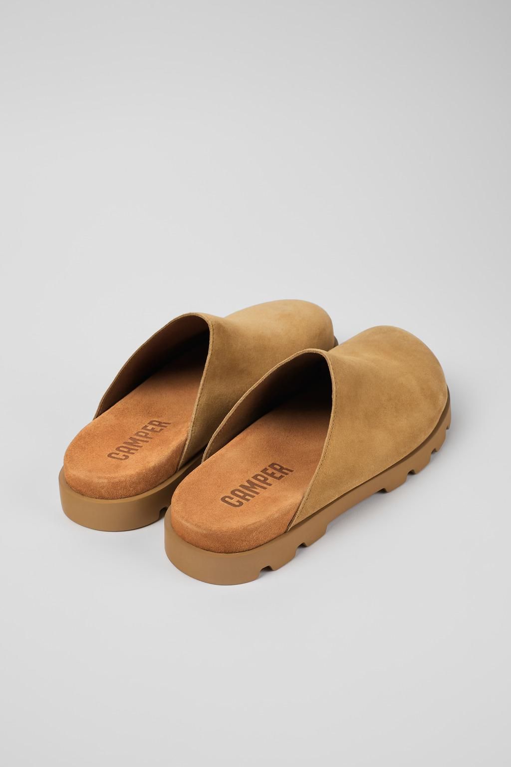 캠퍼 베이지 누벅 남성 클로그 샌들 Brutus K100906-005 BROWN - 상세 이미지 3