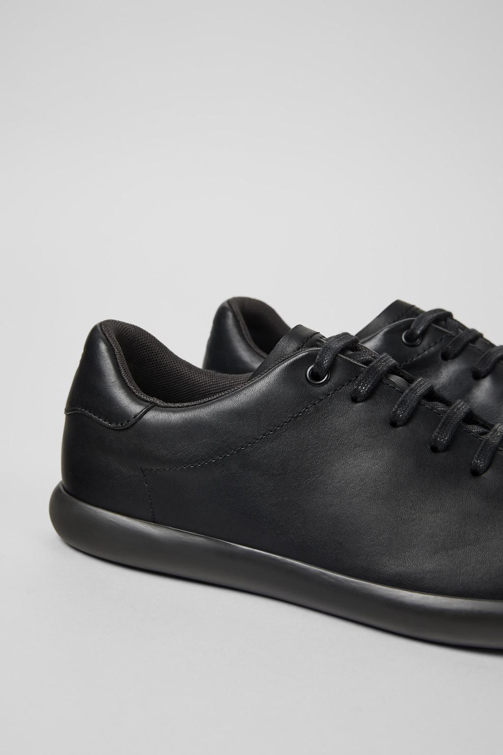 캠퍼 블랙 레더 베이직 스니커즈 Pelotas Soller K101003-001 BLACK - 상세 이미지 2