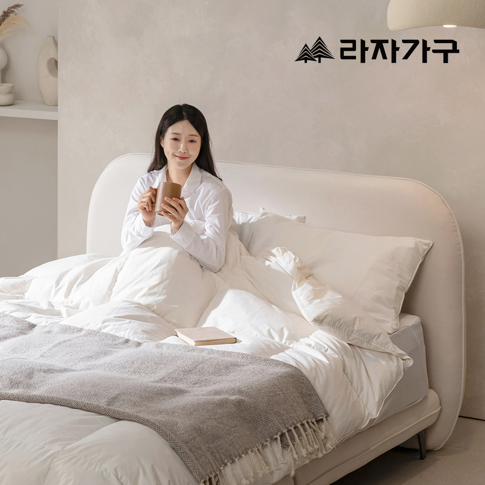 라자가구 뮬러 아쿠아텍스 패브릭 호텔 침대 퀸 Q+미니포켓 - 메인 이미지