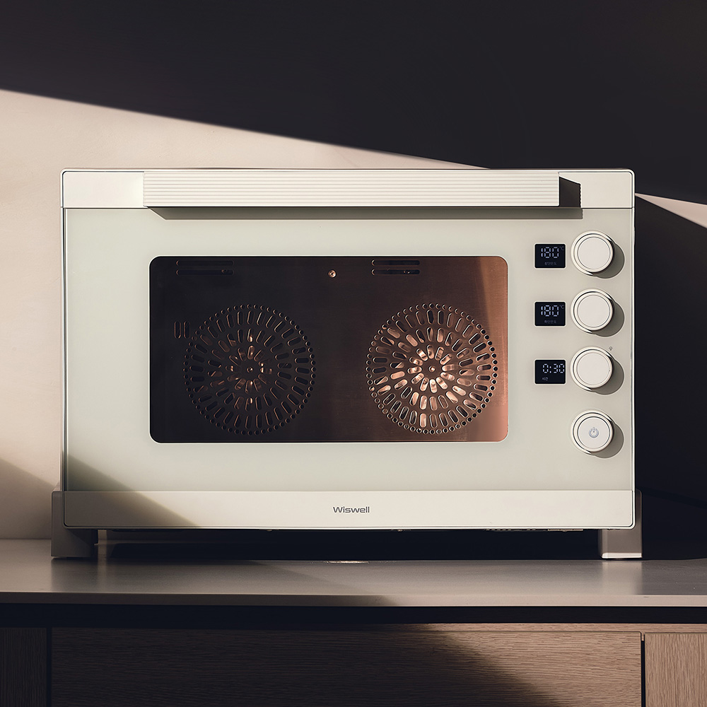 위즈웰 스텐 루미2 오븐 70L 홈베이킹 전기 컨벡션 가정용 제과 천하제빵 GL-80S