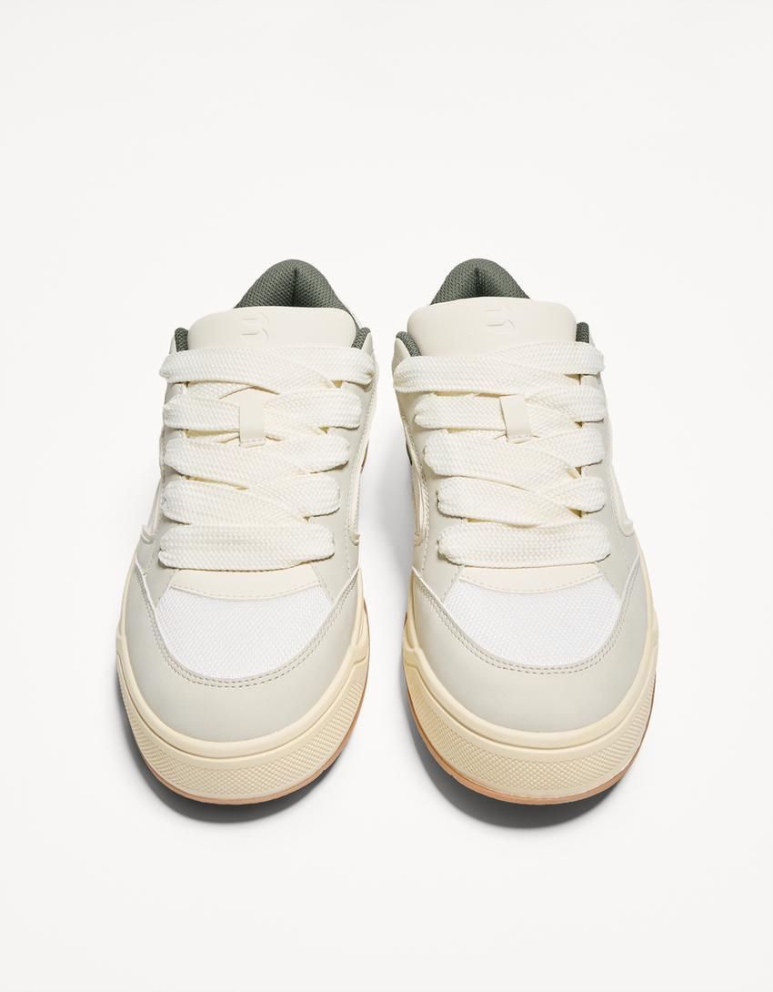 버쉬카 테크니컬 쿠셔닝 스케이터 트레이너 운동화 2482/560 WHITE - 상세 이미지 2