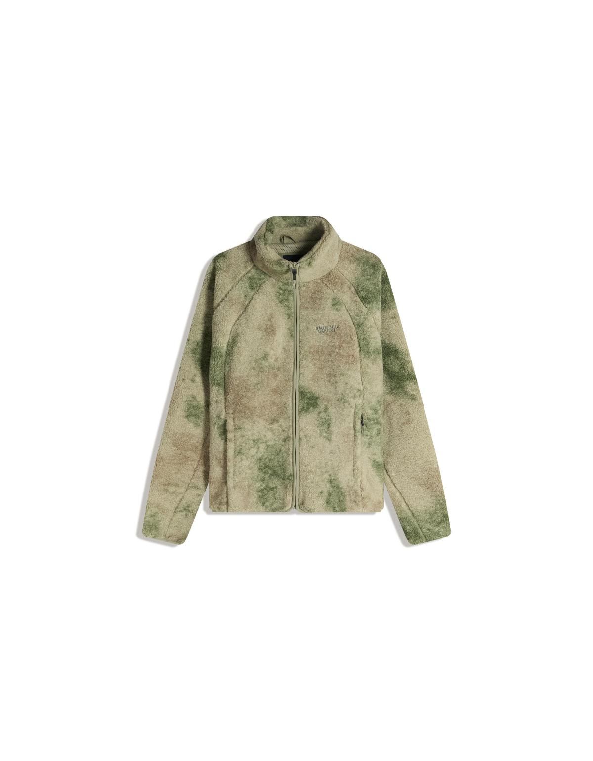 버쉬카 카모플라주 페이크 퍼 집업 재킷 6807/759 KHAKI - 상세 이미지 3