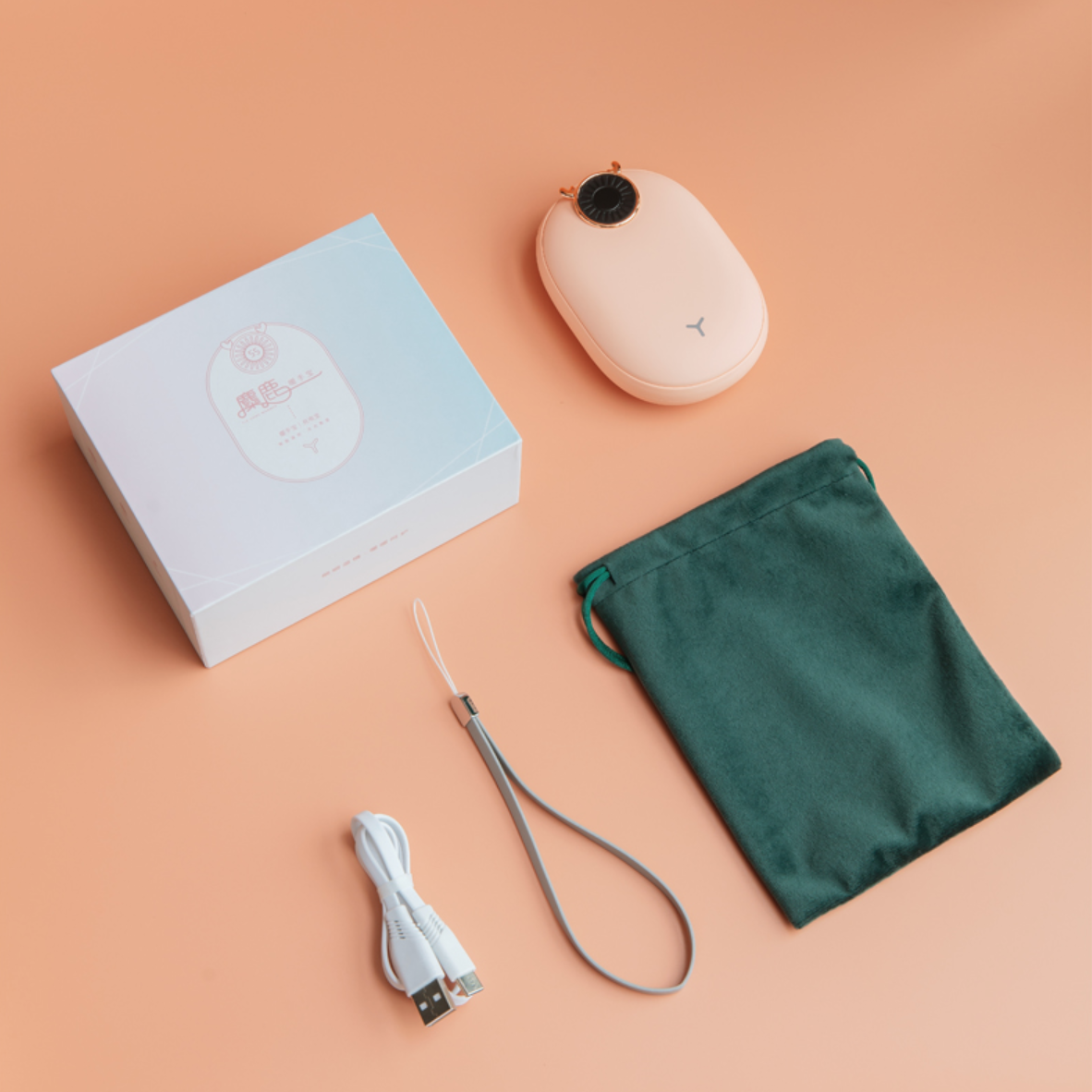 레트로 디자인 충전식 손난로 핸드워머 핫팩 USB C타입 전자 전기 미니 대용량 보조배터리 이미지 8