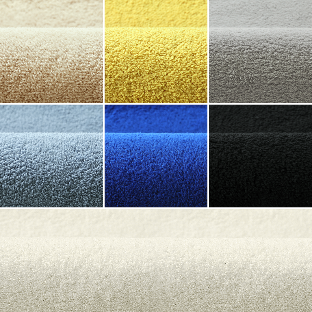 호이데코 코지 단모 러그 워셔블 비타민 옐로우, 50x100