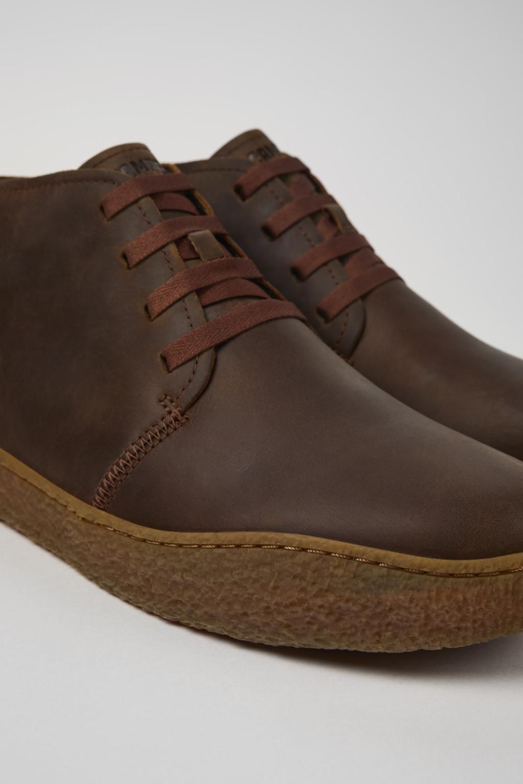 캠퍼 브라운 누벅 데저트 부츠 남성 Peu Terreno K300467-007 BROWN - 상세 이미지 2