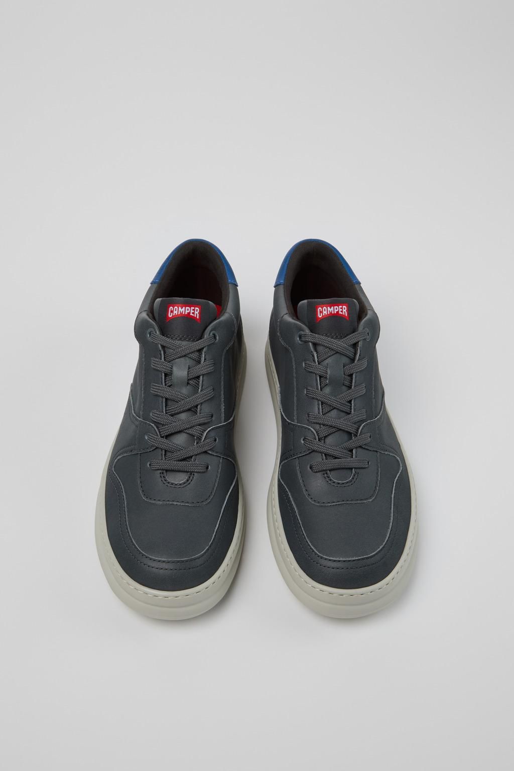 캠퍼 가죽 로우탑 스니커즈 Runner K300346-006 GREY - 상세 이미지 4