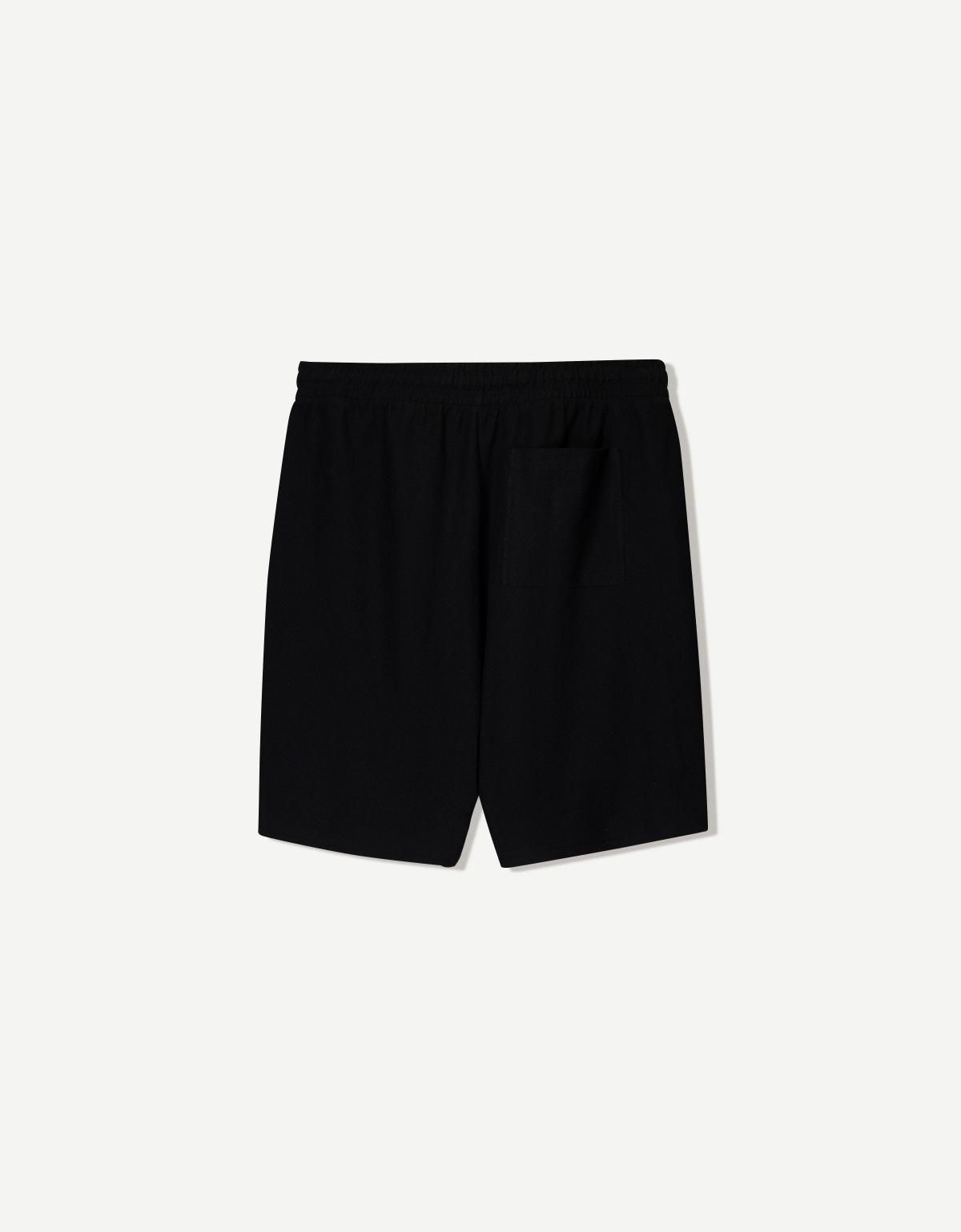 버쉬카 텍스처 버뮤다 쇼츠 3404/443 BLACK - 상세 이미지 2